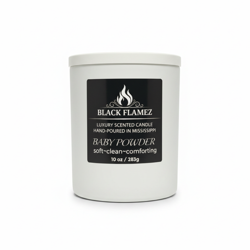 Baby Powder all-white studio image