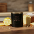 Black Lemon Pound Cake scented candle by Black Flamez